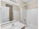 Bright bathroom with tub and shower, vanity sink at 6104 Quinn Rd., Myrtle Beach, SC 29579