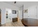 Bright hallway with a view of a bedroom and living room at 838 Sandy Side Dr., Little River, SC 29566
