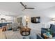 Spacious living room with comfortable seating, large TV, and an open floor plan at 838 Sandy Side Dr., Little River, SC 29566