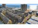 Aerial view showing condo location near beach and high rises at 9621 Shore Dr. # B-112, Myrtle Beach, SC 29572