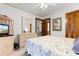 Bedroom with TV, dresser and ocean view at 9621 Shore Dr. # B-112, Myrtle Beach, SC 29572