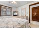 Comfortable bedroom with a double bed and built-in dresser at 9621 Shore Dr. # B-112, Myrtle Beach, SC 29572