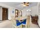 Condo dining area with table and chairs near kitchen at 9621 Shore Dr. # B-112, Myrtle Beach, SC 29572