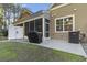 Backyard with patio, grill, and AC unit at 100 Machrie Loop # 17-C, Myrtle Beach, SC 29588