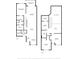 Two-story floor plan with 2 bedrooms and 2.5 bathrooms at 100 Machrie Loop # 17-C, Myrtle Beach, SC 29588
