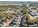 Aerial view of coastal community, showing building, parking, and ocean at 1058 Sea Mountain Hwy. # 7-302, North Myrtle Beach, SC 29582