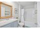 Clean bathroom with a bathtub, toilet and vanity at 124 Golden Bear Circle, Longs, SC 29568