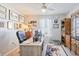 Functional home office with built-in shelving and desk at 124 Golden Bear Circle, Longs, SC 29568