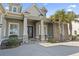 Inviting front entrance with stone pillars, double doors, and decorative accents at 1422 Bohicket Ct., Myrtle Beach, SC 29579
