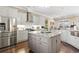 Modern kitchen featuring stainless steel appliances, granite countertops, and white cabinets at 1422 Bohicket Ct., Myrtle Beach, SC 29579