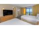 Ocean view bedroom with two double beds and balcony access at 1501 S Ocean Bl S Ocean Blvd. # 549, Myrtle Beach, SC 29577