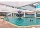 Refreshing indoor pool with a central fountain at 1501 S Ocean Bl S Ocean Blvd. # 549, Myrtle Beach, SC 29577