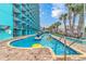Outdoor lazy river with plenty of room for floating at 1501 S Ocean Bl S Ocean Blvd. # 549, Myrtle Beach, SC 29577