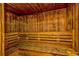 Clean sauna with wooden walls and benches at 1501 S Ocean Bl S Ocean Blvd. # 549, Myrtle Beach, SC 29577