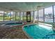 Indoor hot tubs and a relaxing pool area at 1605 S Ocean Blvd. # 414, Myrtle Beach, SC 29577