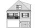 Two-story home with gray siding, black shutters, and a detached garage at 1716 26Th Ave. N, North Myrtle Beach, SC 29582