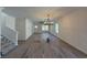 Bright living room with hardwood floors, crown molding, and modern lighting at 1718 26Th Ave. N, North Myrtle Beach, SC 29582