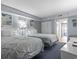 Two twin beds, dresser and ocean view from bedroom at 2000 N Ocean Blvd. # Ph 3, Myrtle Beach, SC 29577