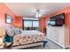 Coastal-themed bedroom with a king-size bed and ocean view at 205 74Th Ave. N # 709, Myrtle Beach, SC 29572