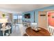 Bright dining area with ocean view and coastal decor at 205 74Th Ave. N # 709, Myrtle Beach, SC 29572
