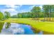 Golf course with water features and players visible at 257 Connemara Dr. # E, Myrtle Beach, SC 29579