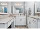 Bathroom with double vanity, large mirror, and plenty of counter space at 265 Venice Way # 1101, Myrtle Beach, SC 29577