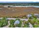 Aerial view of home with marsh and water views at 298 Myrtle Ave., Pawleys Island, SC 29585