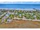 Aerial view of oceanfront homes and beach access at 298 Myrtle Ave., Pawleys Island, SC 29585