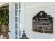 Historic home plaque with details about its construction at 301 North Main St., Hemingway, SC 29554