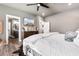 Spacious bedroom with king-size bed and en-suite bathroom access at 34 Lazy Hammock Trail, Pawleys Island, SC 29585