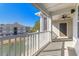 Private balcony overlooking a pond and community at 395 S Crow Creek Dr. # 1621, Calabash, NC 28467