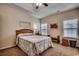 Bright bedroom with carpeted floors and ample natural light at 4060 Woodcliffe Dr., Conway, SC 29526