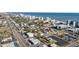 Aerial view showing home near beach and city at 408 16Th Ave. S, Myrtle Beach, SC 29577