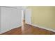Bedroom with hardwood floors and built-in closet at 408 16Th Ave. S, Myrtle Beach, SC 29577