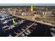 Aerial view showing condo, marina, and boat slip at 4390 Bimini Ct. # 208, Little River, SC 29566