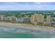 Coastal aerial featuring beaches, ocean, and cityscapes, capturing a vibrant beach community with various resorts at 501 S Ocean Blvd. # 708, North Myrtle Beach, SC 29582