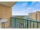Relaxing balcony view showcasing ocean and neighboring resort building at 501 S Ocean Blvd. # 708, North Myrtle Beach, SC 29582