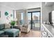 Inviting living room with a view, comfortable seating, and stylish decor at 501 S Ocean Blvd. # 708, North Myrtle Beach, SC 29582