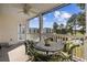 Screened balcony overlooking the golf course and pond at 5060 Windsor Green Way # 203, Myrtle Beach, SC 29579
