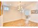 Formal dining room with hardwood floors and chandelier at 508 5Th Ave. S, North Myrtle Beach, SC 29582