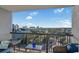 Spacious balcony boasts stunning city and ocean views at 601 Mitchell Dr. # 1002, Myrtle Beach, SC 29577