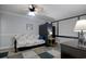 Small bedroom with a sleeper sofa and carpet flooring at 7601 North Ocean Blvd. # 1B, Myrtle Beach, SC 29572