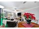 Living room with wicker furniture and patio access at 7601 North Ocean Blvd. # 1B, Myrtle Beach, SC 29572
