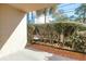 Private patio with landscaping and outdoor seating area at 7601 North Ocean Blvd. # 1B, Myrtle Beach, SC 29572