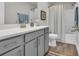 Simple bathroom with single vanity and bathtub at 848 Commanders Island Rd., Georgetown, SC 29440