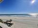 Stunning panoramic ocean view from a condo balcony at 1000 N Waccamaw Dr. # 302, Murrells Inlet, SC 29576