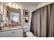 Bathroom with single vanity and a large shower at 1017 World Tour Blvd. # 201, Myrtle Beach, SC 29579