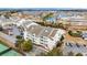 A high-angle view of the condo building, showing the layout of the surrounding community at 1100 Possum Trot Rd. # E-238, North Myrtle Beach, SC 29582