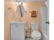 Cozy bathroom featuring a standard toilet, vanity, and shower/bath at 1100 Possum Trot Rd. # E-238, North Myrtle Beach, SC 29582