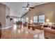 Spacious living room with hardwood floors and neutral color palette at 203 Knight Circle # 2, Pawleys Island, SC 29585